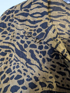 JMT Exclusively Designed Silk Shirt Leopard Print Size 34 - Image 9