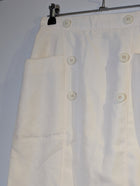 Cécilene Vintage Double-Breasted Midi Skirt Cream - Image 3