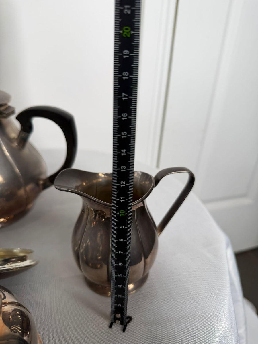 Vintage EPNS Silver Plated Tea Service Set Hand Fluted - Image 9
