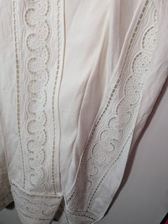 Jonathan Simkhai Lace Trim Kaftan Cover-Up White Size S - Image 9