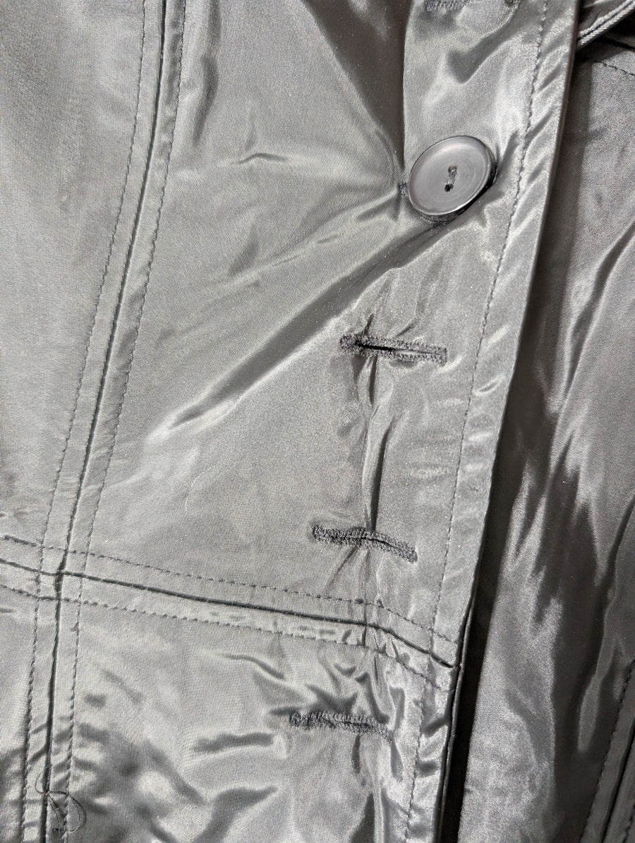 ICE Collection Vintage Nylon Button-Up Jacket Black Size S - Image 2