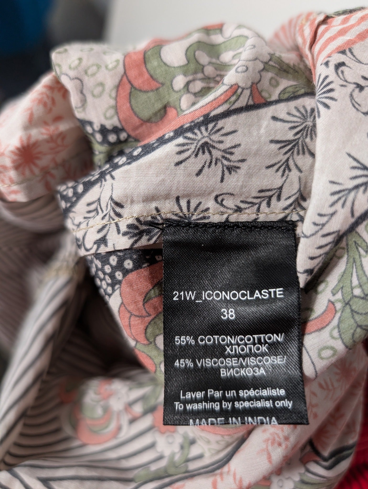 Mes Demoiselles Paris Iconoclaste Patchwork Maxi Dress Multicolour FR 38 - Image 9