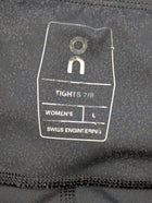 On Running Performance Tights Women's Black 7/8 Leggings Size Large - Image 9