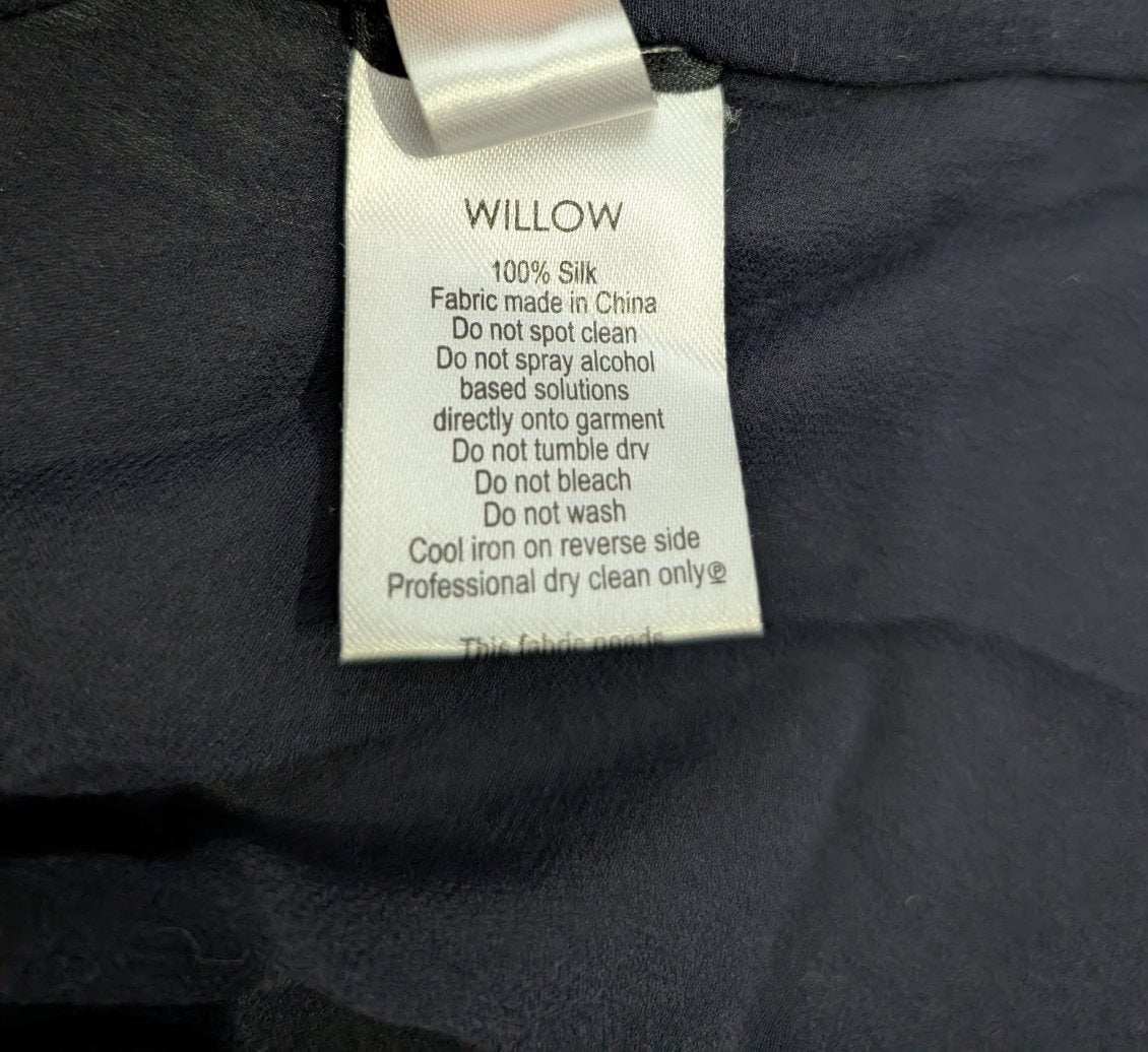 Willow Ltd Sheer Black Sleeveless Tank Top - Raw Edge Detail - Image 9
