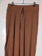 Elka Collective Ribbed Knit Trousers Brown Women's AU 10 - Image 9