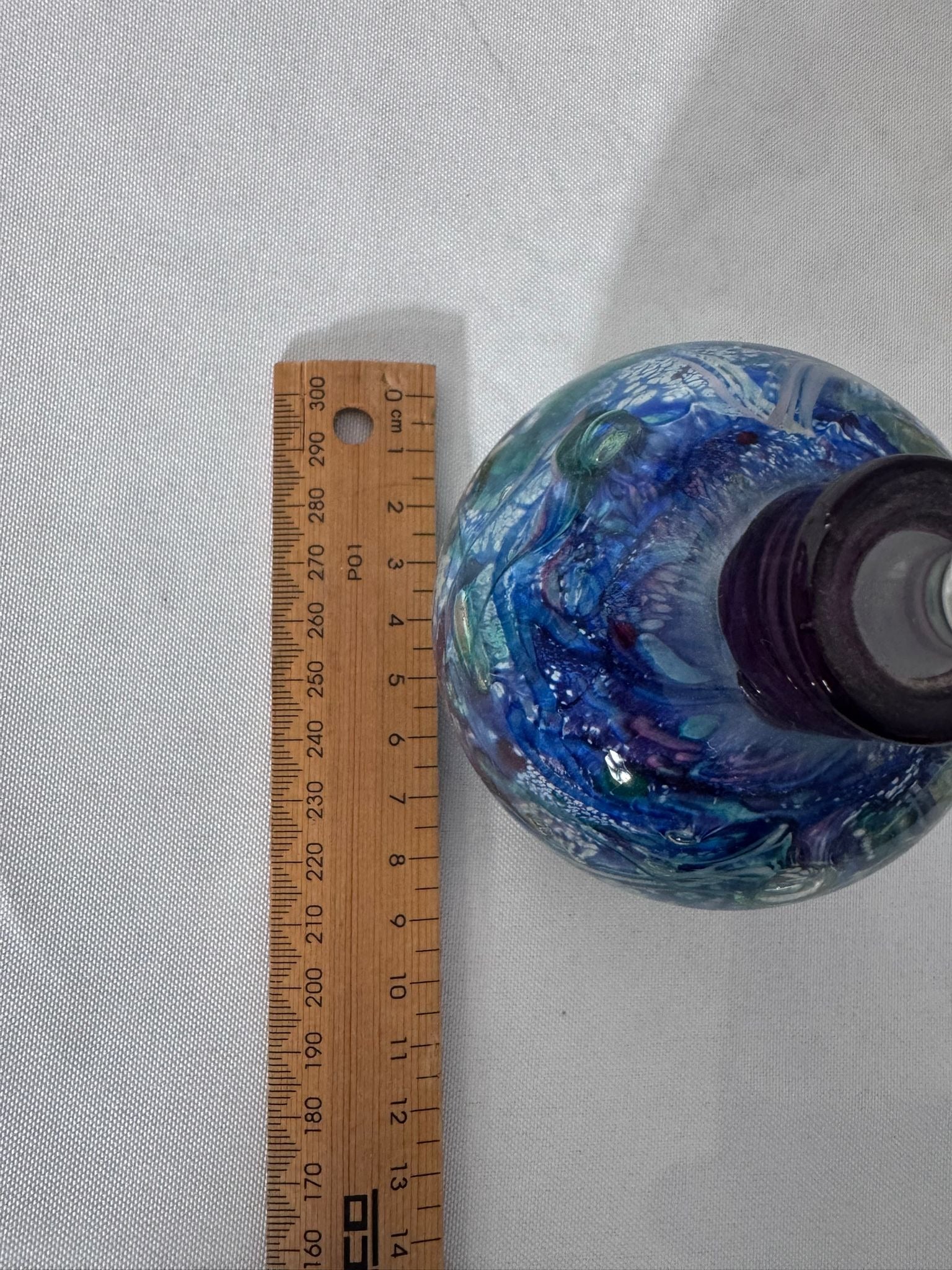 Ogishi Mizuno Studio Glass Perfume Bottle Art Glass Signed Murano Style  - Image 10