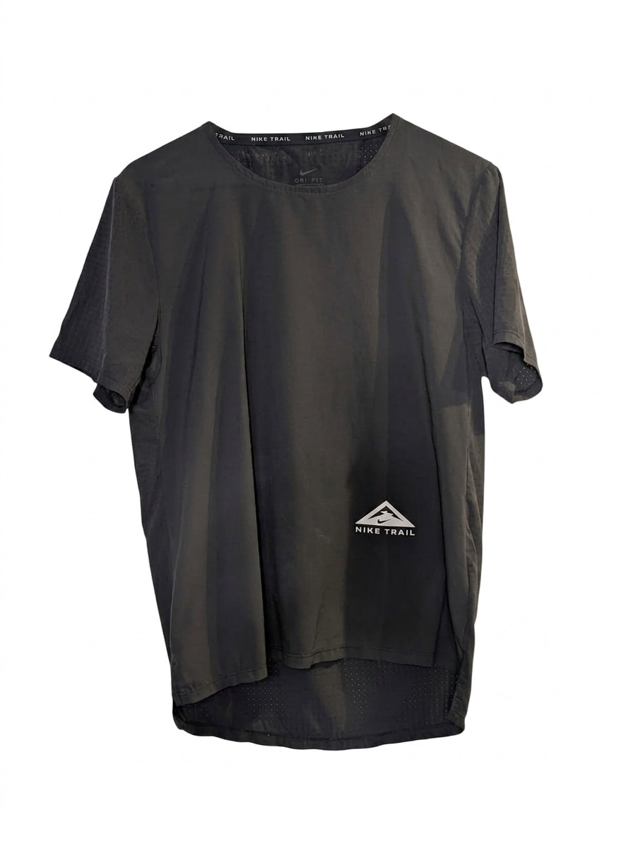 Nike Trail Running T-Shirt - Men's Size Medium Black Dri-Fit - Image 1