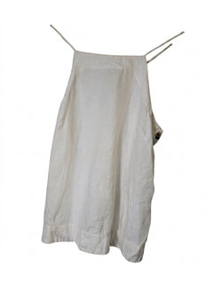 Whistles Linen Blend High Neck Tank Top White Women's UK 10 - Image 1