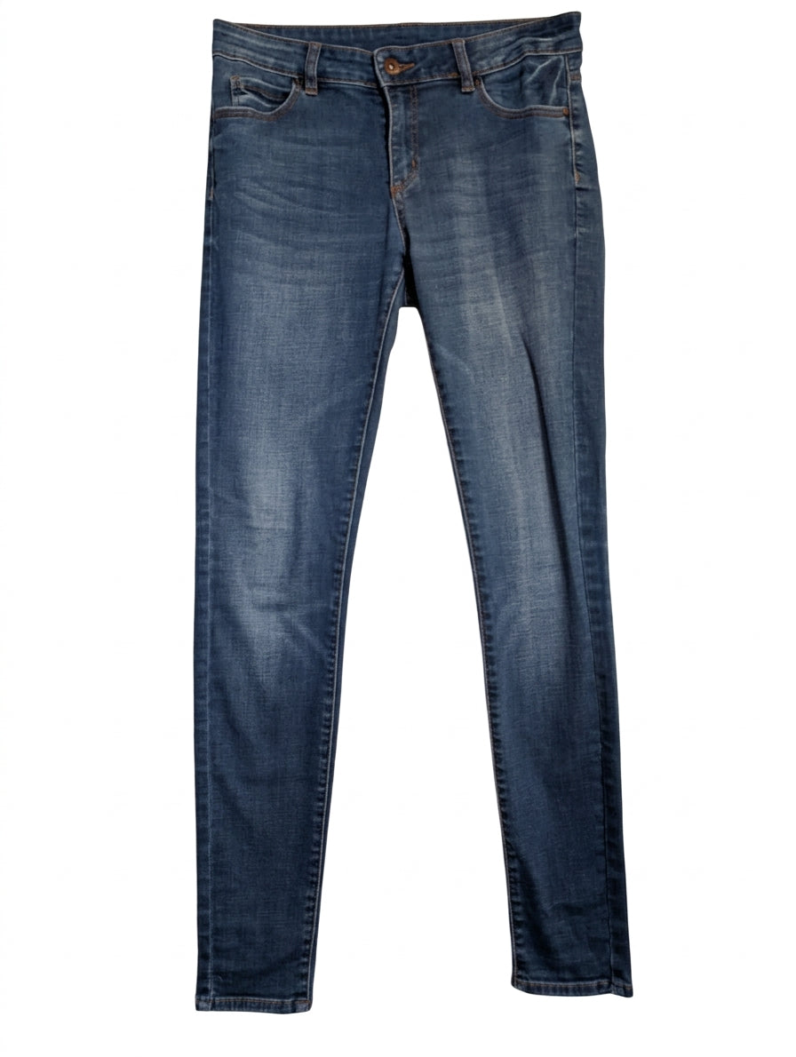 Witchery Mid-Rise Skinny Jeans Blue Denim Women's Size 12 - Image 1