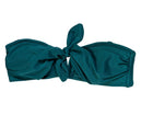 Zimmermann Tie-Front Bandeau Bikini Top Teal Green - Image 1