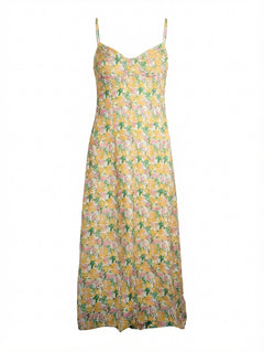 Lover Floral Spaghetti Strap Midi Dress Size 6 - Image 1