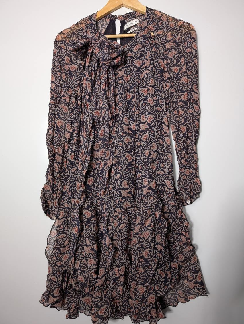 Isabel Marant Etoile Floral Tiered Mini Dress - Size 36 - Image 9