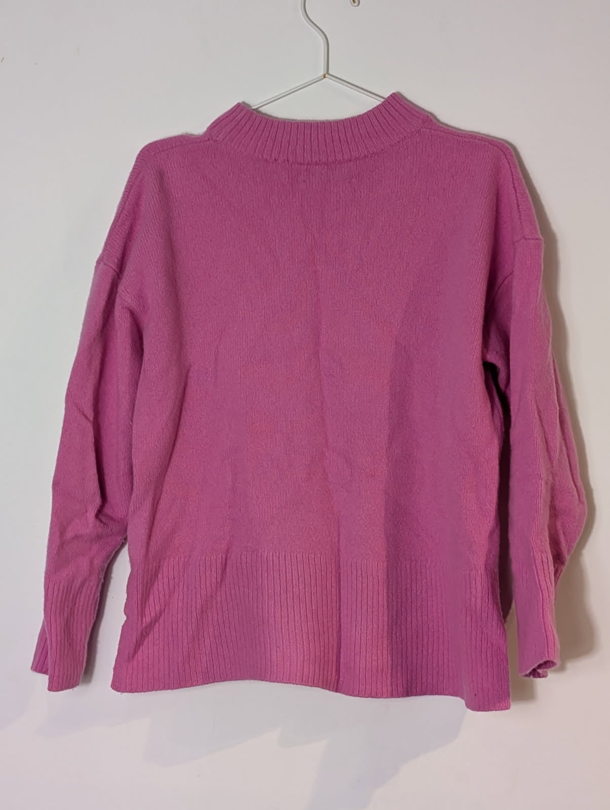 Country Road Pink 100% Wool Mock Neck Sweater - Women's Size M - Image 9