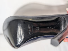 Lanvin Patent Leather High Heel Pumps Black EU 38 - Image 7