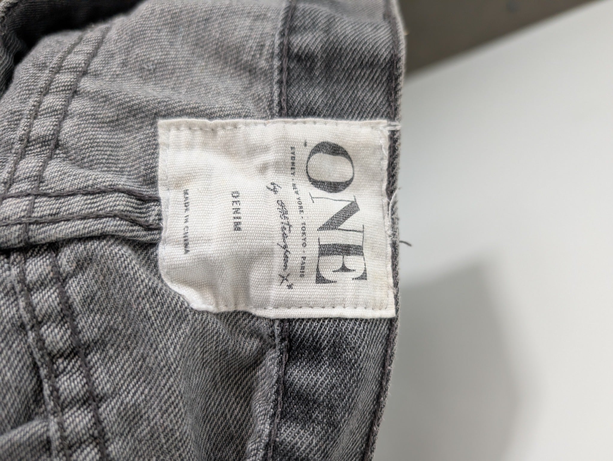 One Teaspoon Hawks Denim Shorts Distressed Grey - Image 8