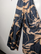 Ginger & Smart Abstract Print Jumpsuit Dark Blue and Tan Size 8 - Image 3