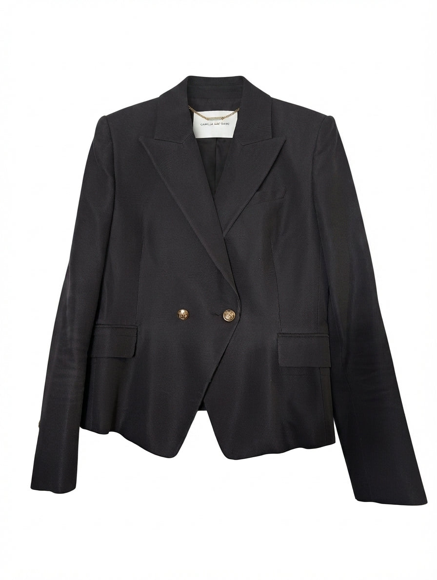 Camilla and Marc Marguerite Double Breasted Blazer Black AU 10 - Image 1