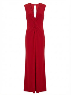 Ginger & Smart Twist-Front Maxi Dress Red Women's Size 8 - Image 1