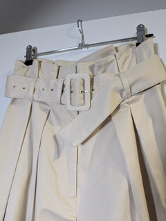 ANNA QUAN Emmett Wide-Leg Belted Trousers Beige AU 8 - Image 3