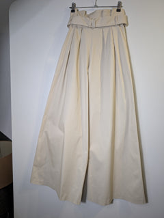 ANNA QUAN Emmett Wide-Leg Belted Trousers Beige AU 8 - Image 4