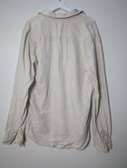 The Academy Brand Long Sleeve Linen Shirt Beige XL - Image 3