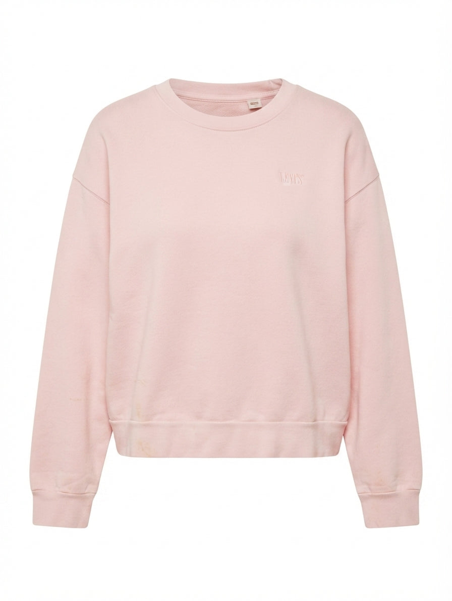 Levi's Embroidered Logo Crewneck Sweatshirt Pink Size S