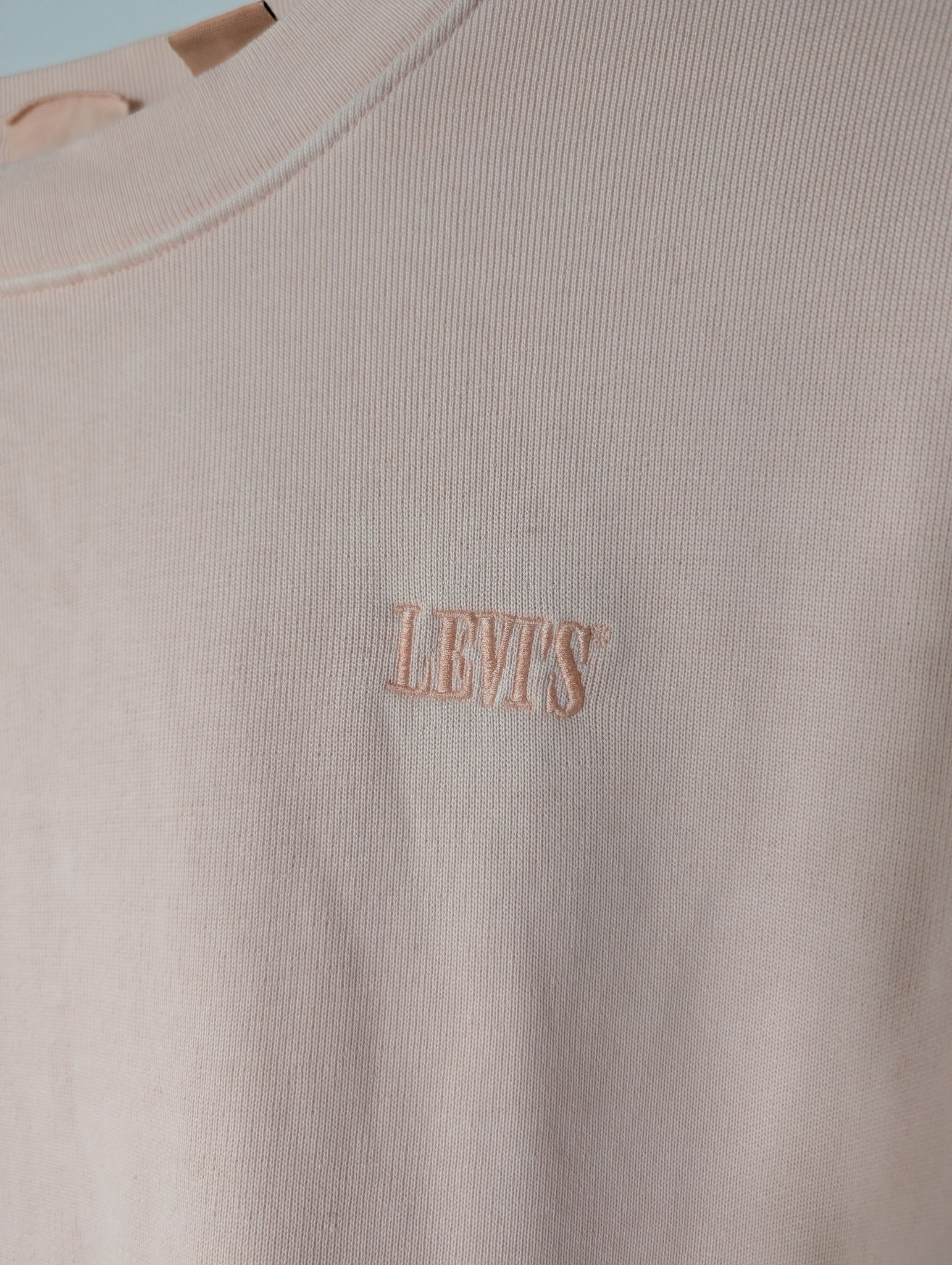 Levi's Embroidered Logo Crewneck Sweatshirt Pink Size S - Image 2