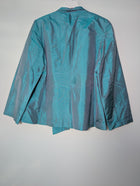 Sarissa Teal Iridescent Skirt Suit Set Size XL - Image 5