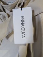 ANNA QUAN Emmett Wide-Leg Belted Trousers Beige AU 8 - Image 8