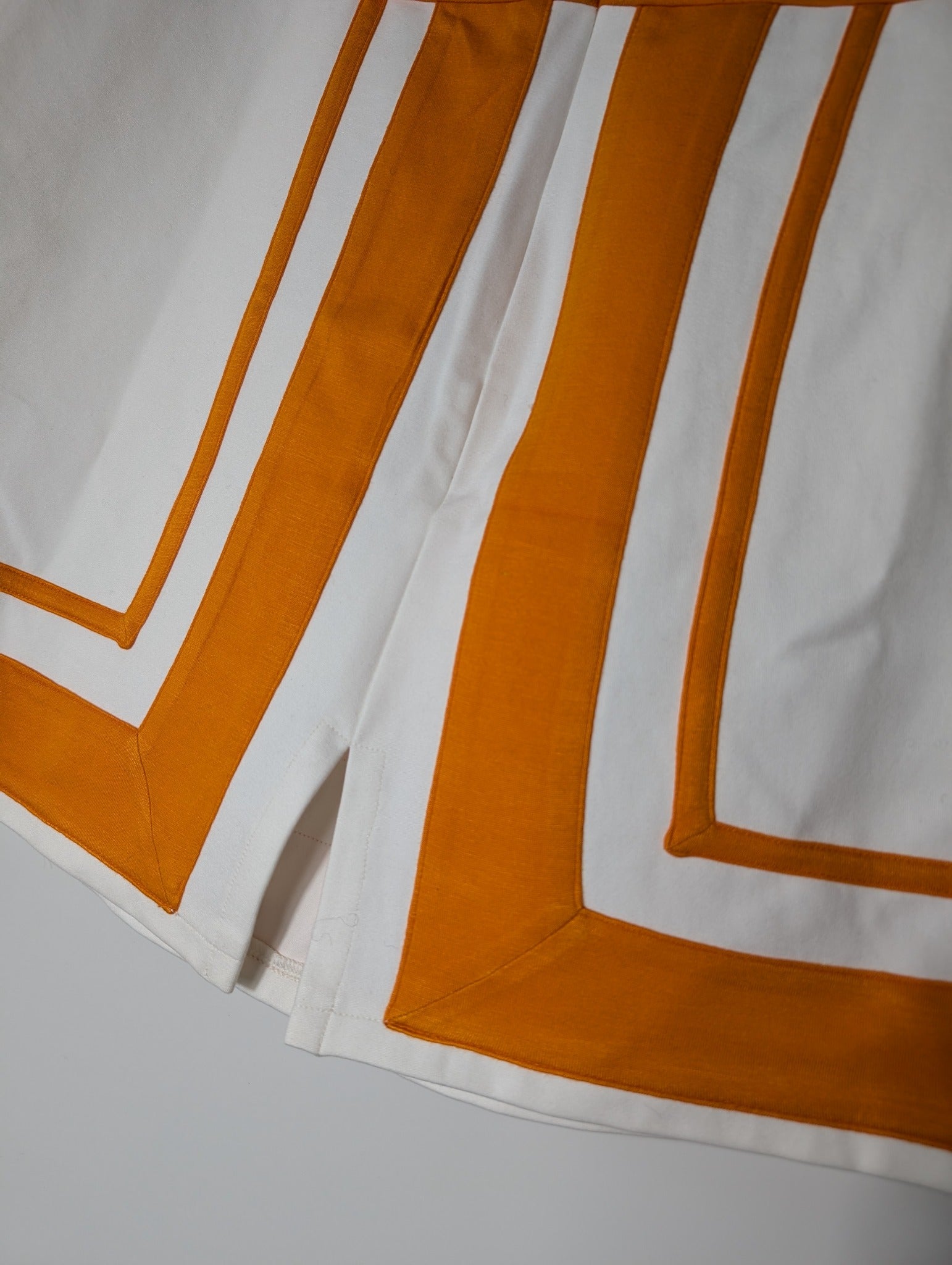 Maeve by Anthropologie Striped Mini Skirt White and Orange Size XL - Image 5