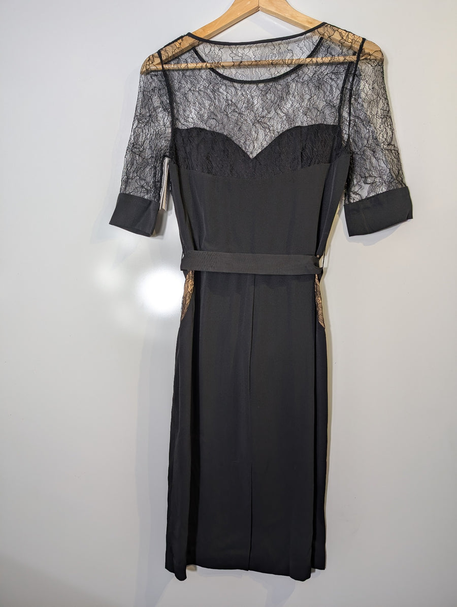 Sonia by Sonia Rykiel Ruffle Peplum Top Black Size 36 - Image 9