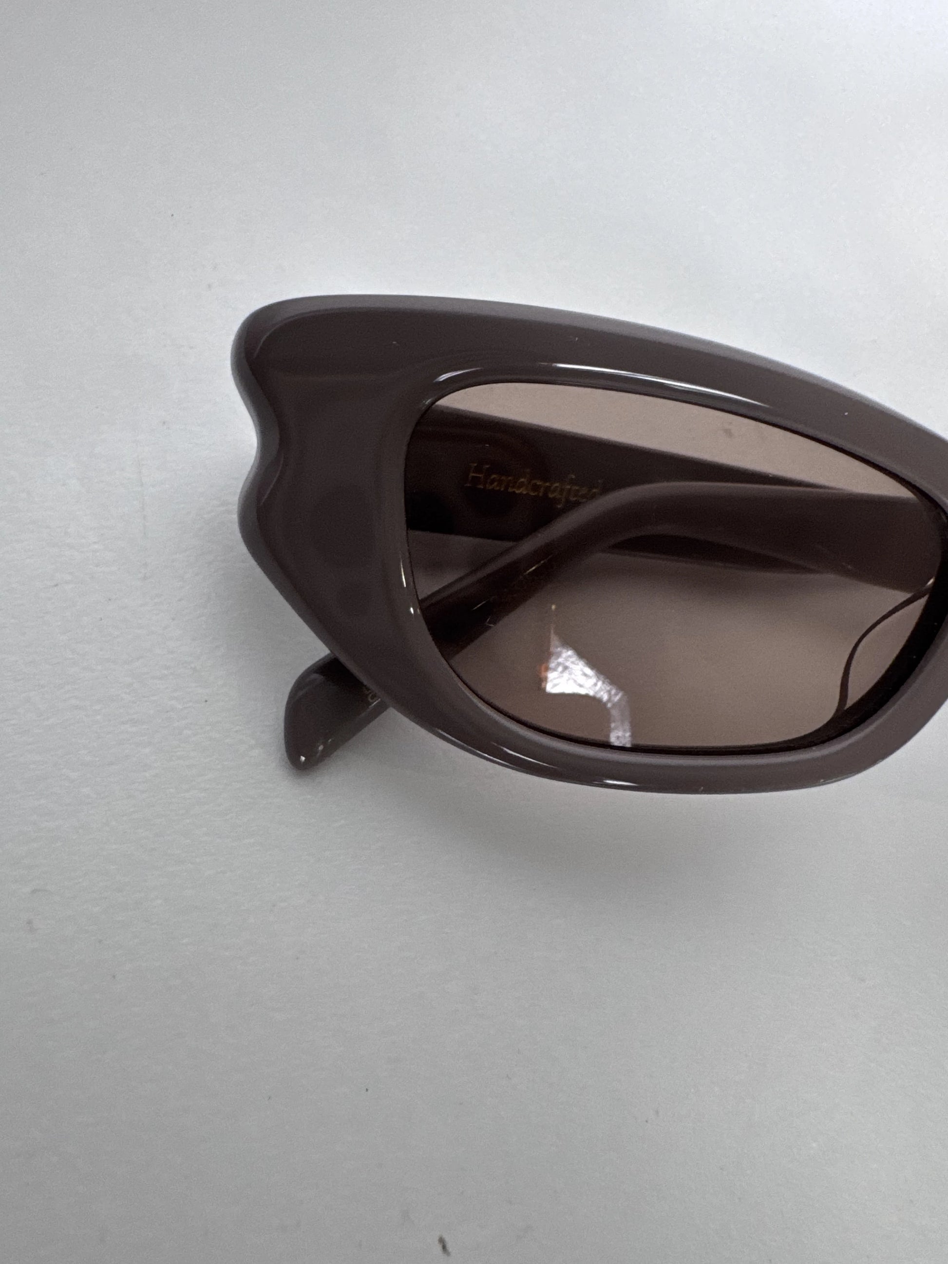 LUVLOU Taupe Cat-Eye Sunglasses Handcrafted Frames - Image 4