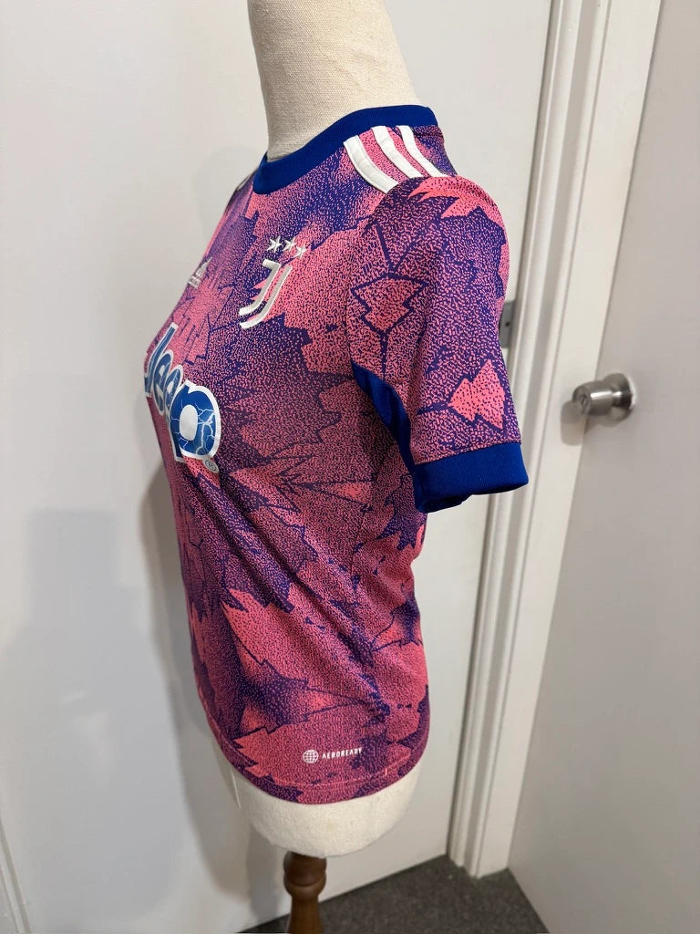 Adidas Juventus Kids Soccer Jersey Pink Blue - Image 5