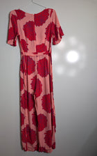 Mister Zimi Floral Jumpsuit Pink Red Women's Size 8 - Image 5