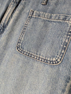 Pablo Women's Patch Pocket Flare Jeans Blue Denim Size 42 - Image 10
