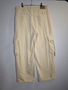 Cotton On Boyfriend Super Baggy Cargo Pants Cream Size 30 - Image 7