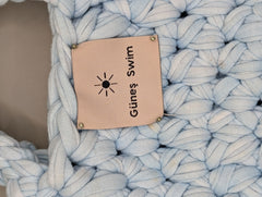 Güneş Swim Crochet Mini Handbag Light Blue - Image 2