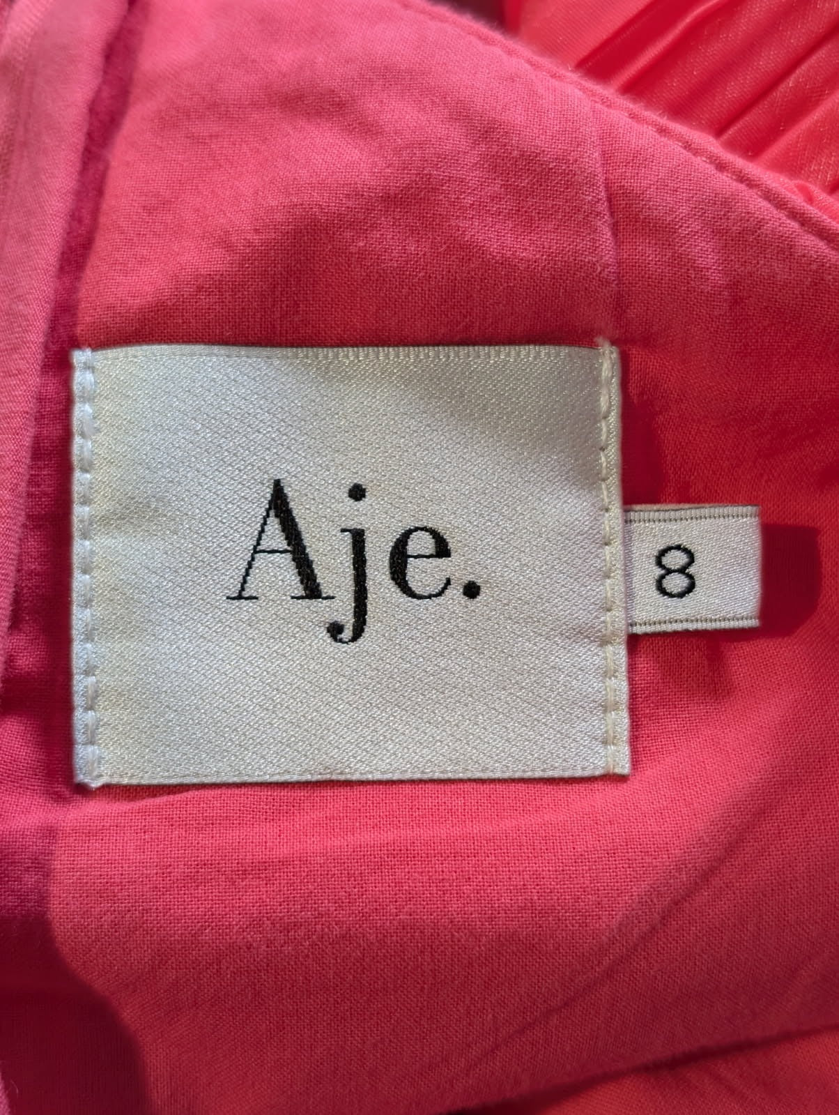 Aje Mimosa Cut-Out Mini Dress Red Size 8 - Image 5