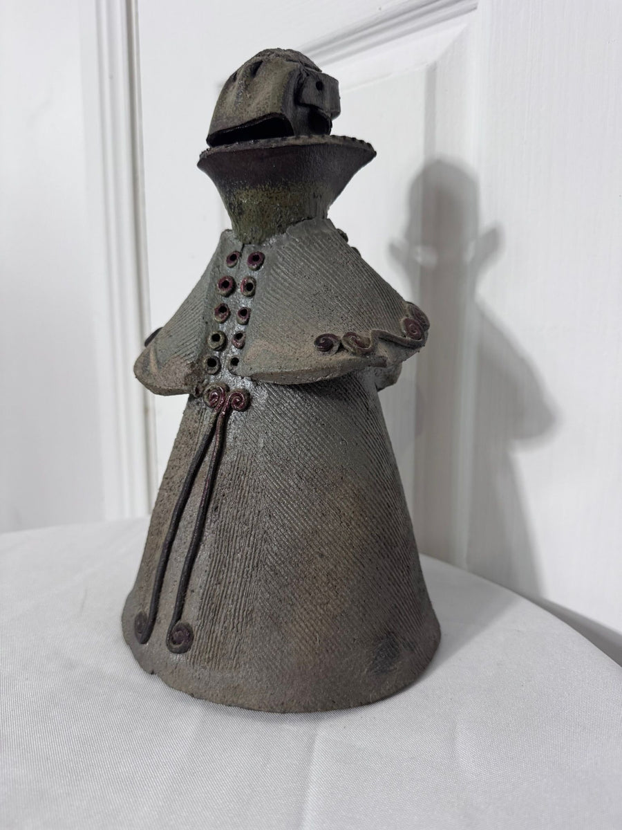 Studio Pottery Ceramic Figurine Sculpture With Spiral Detail - Image 9