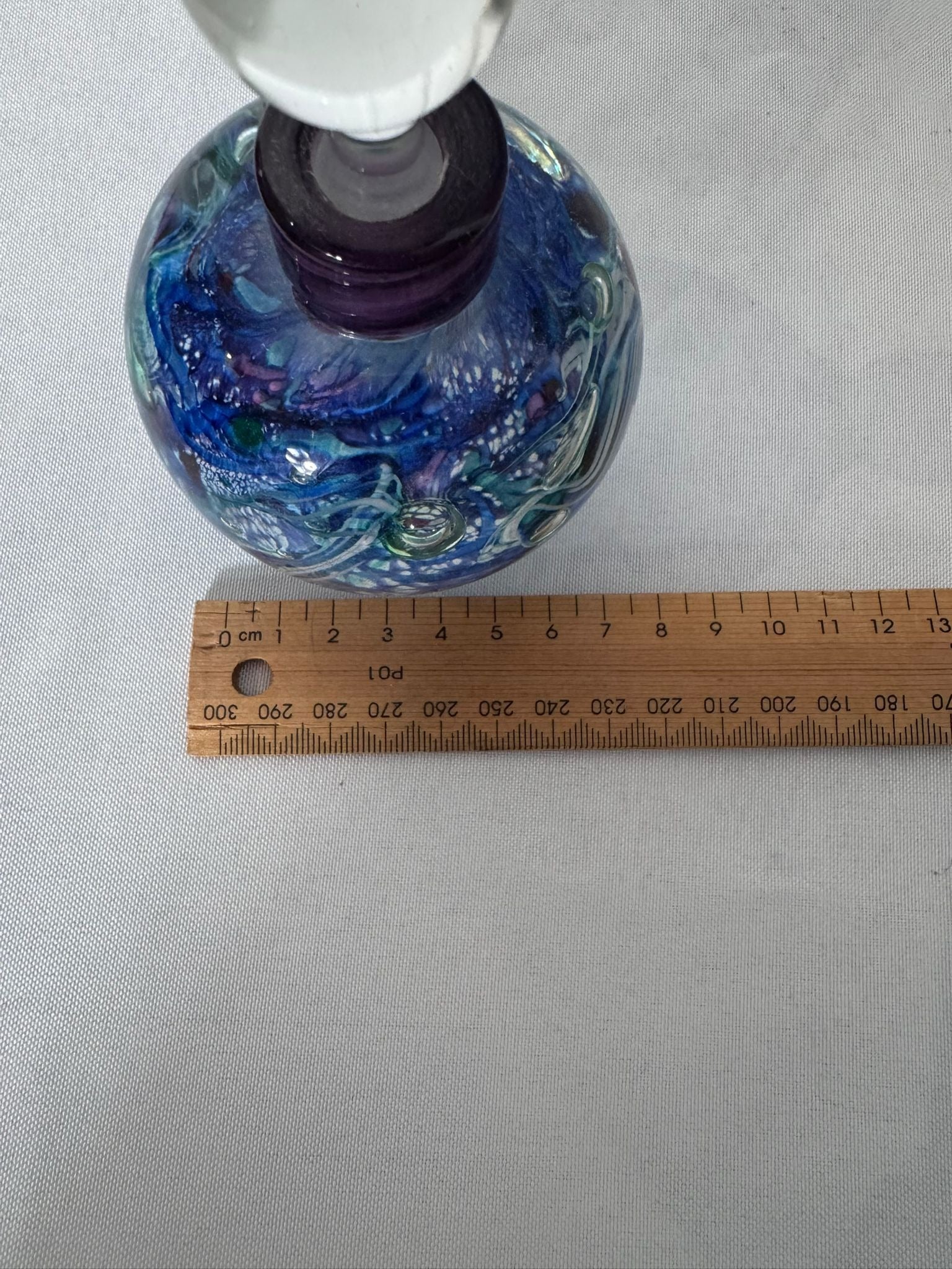 Ogishi Mizuno Studio Glass Perfume Bottle Art Glass Signed Murano Style  - Image 11