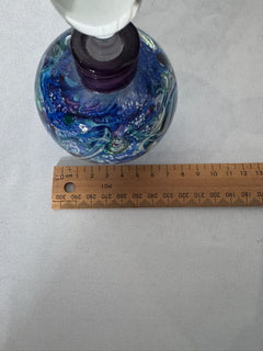 Ogishi Mizuno Studio Glass Perfume Bottle Art Glass Signed Murano Style  - Image 11
