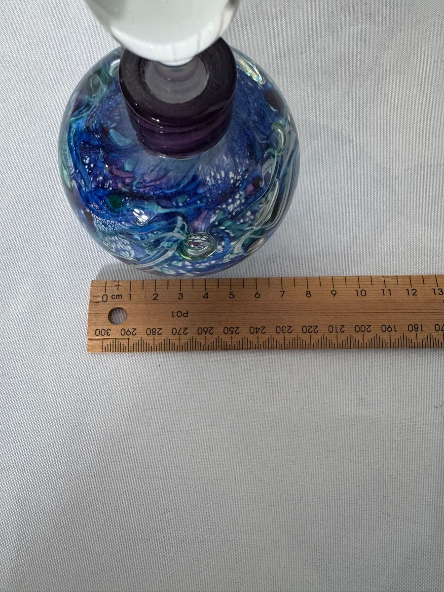 Ogishi Mizuno Studio Glass Perfume Bottle Art Glass Signed Murano Style  - Image 11