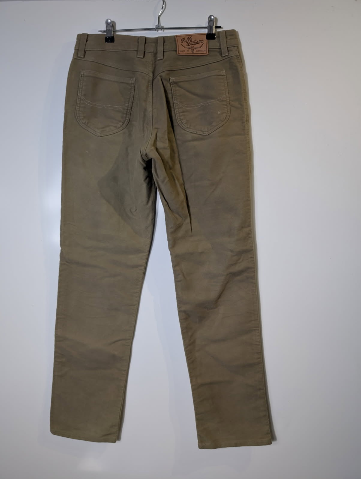 R.M. Williams Moleskin Jeans Beige Size 13 - Image 5