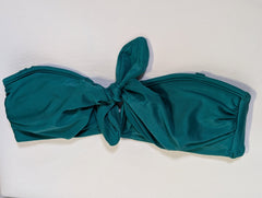 Zimmermann Tie-Front Bandeau Bikini Top Teal Green - Image 2