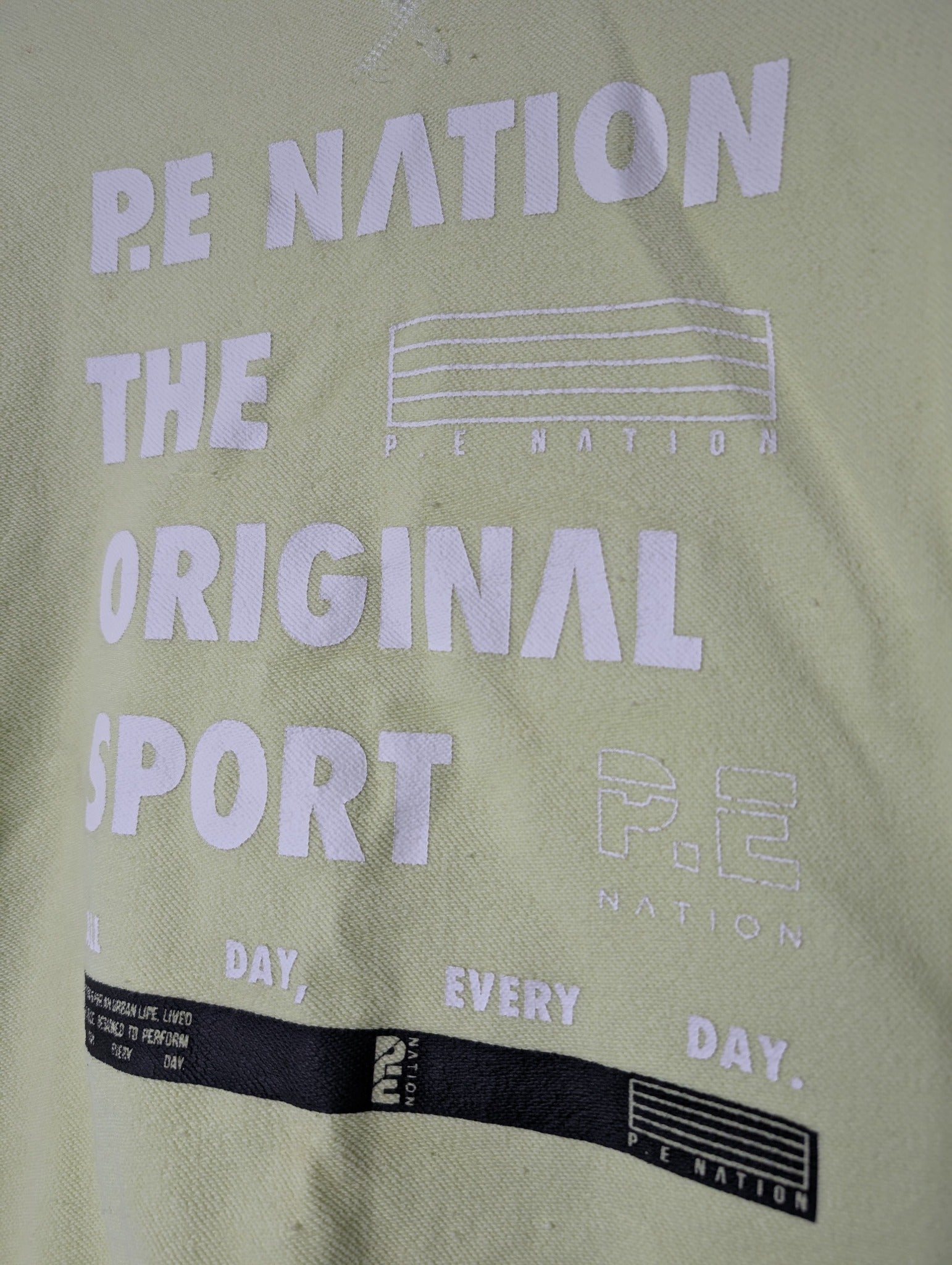 P.E Nation The Original Sport Sweatshirt Light Green Size M - Image 2