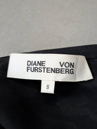 Diane Von Furstenberg Silk Asymmetrical Skirt - Black & White Abstract - Image 10