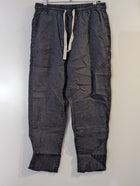 Assembly Label Linen Trousers Grey Elastic Waist Size 8 - Image 5