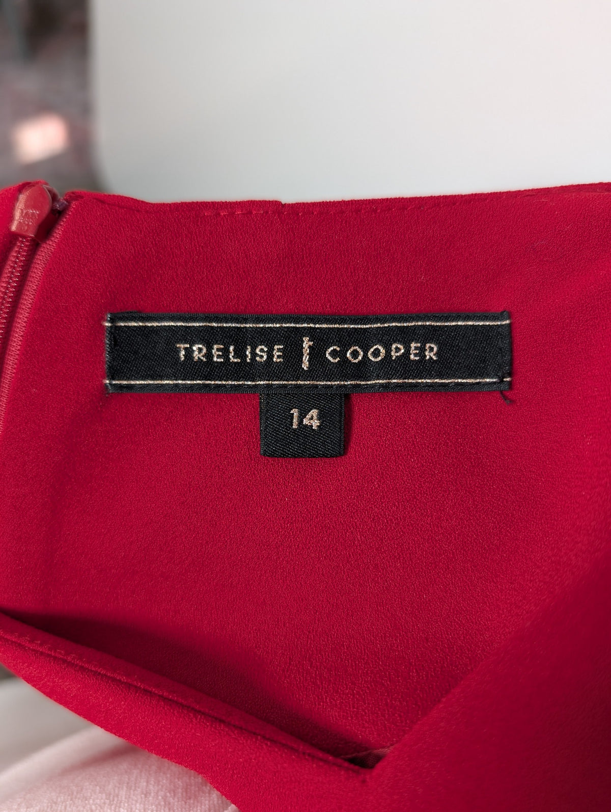 Trelise Cooper Sheath Dress Red Size 14 - Image 5