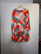 Mister Zimi Long Sleeve Dress Geometric Abstract Print - Image 5