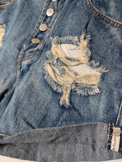 One Teaspoon Bandits Denim Shorts Blue Size 26 - Image 3